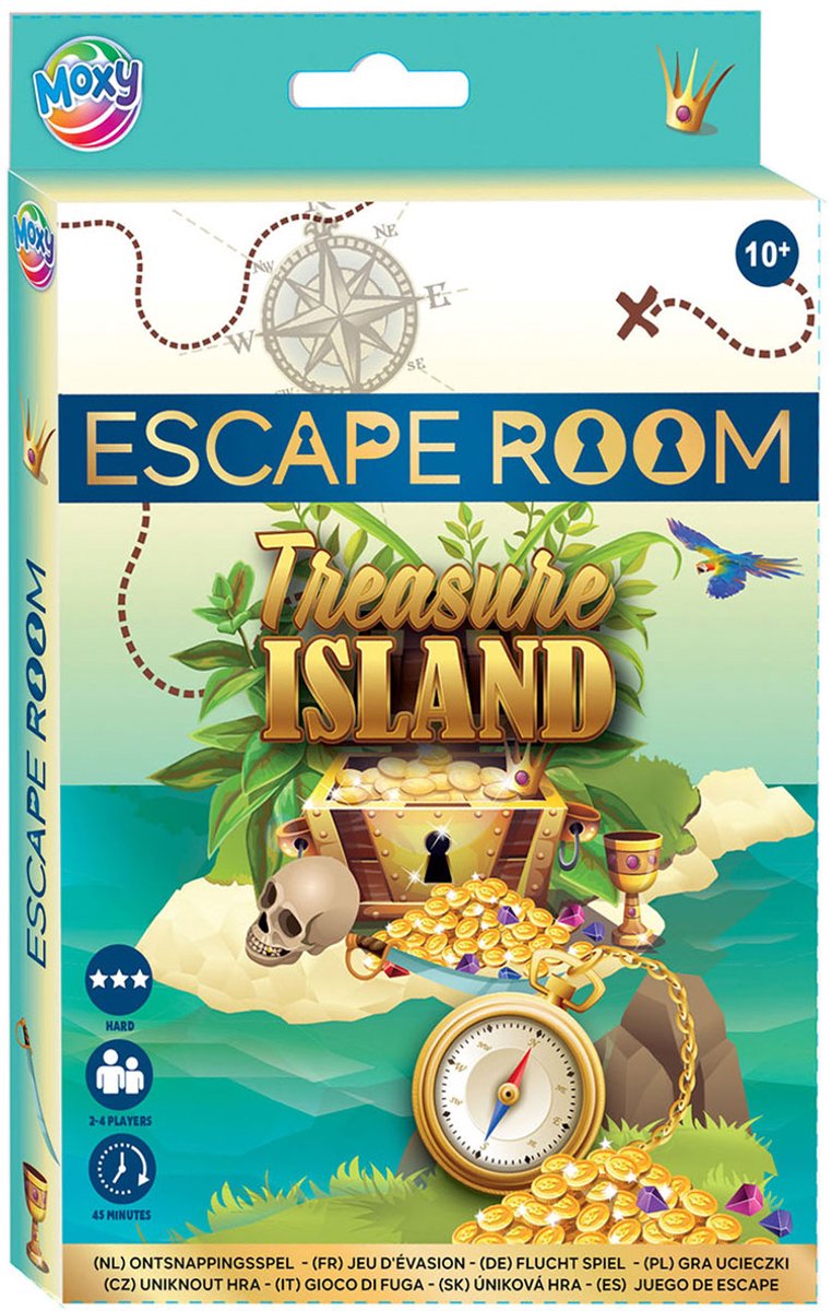 Creatieve knutselgroep escaperoom schateiland ontsnappingsspel
