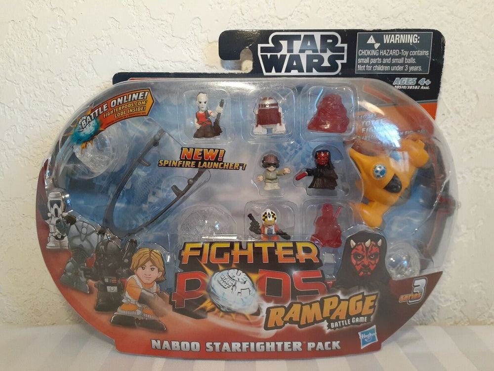 Hasbro Star Wars Fighter Pods Rampage Battle Game Naboo Starfighter 2012 Serie 3