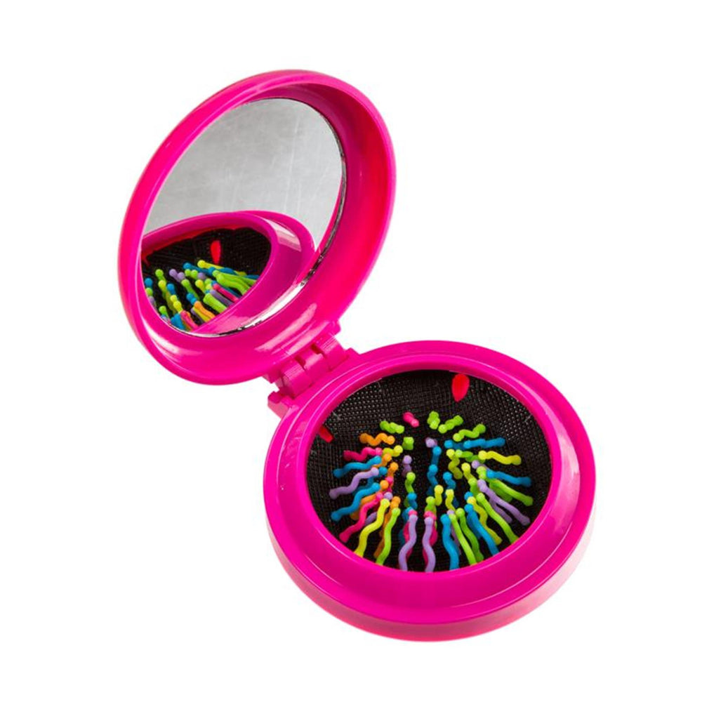 Ootb zakspiegeltje met ingebouwde borstel ø7cm