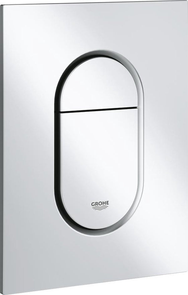 Grohe arena cosmopolitan s bedieningspaneel toilet - dual flush - mat chroom