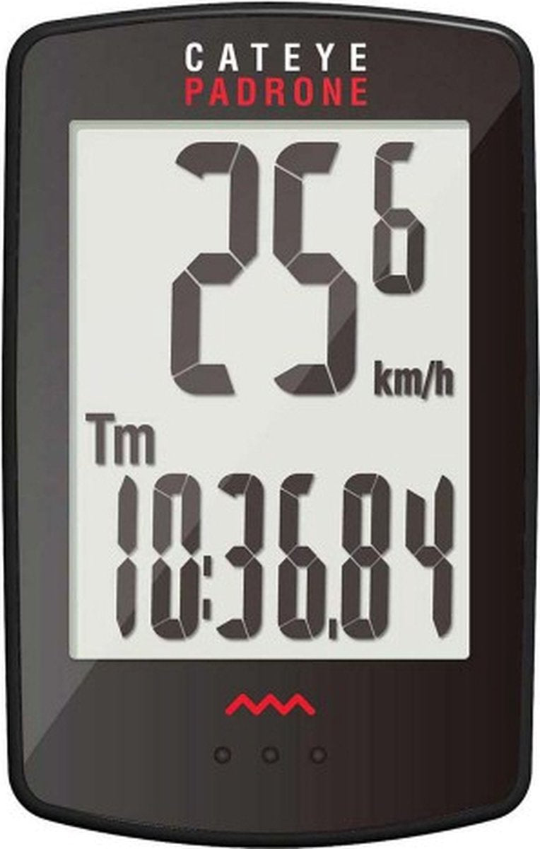 Cateye pa100w padrone - draadloze fietscomputer - zwart
