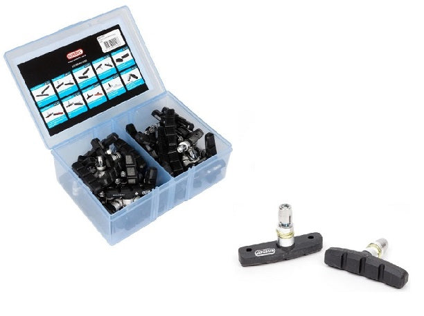remblokken V-brake 60 mm zwart 25 stuks