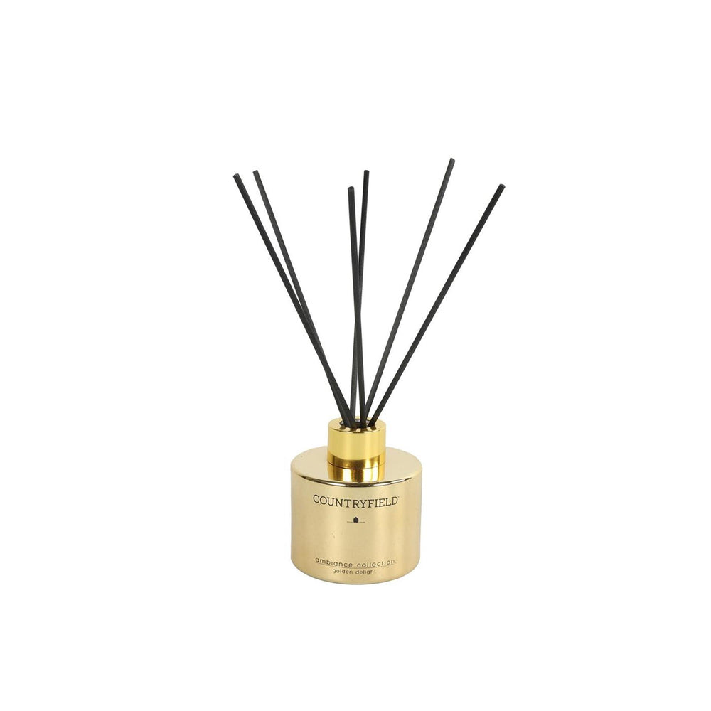 Countryfield golden delight geurstokjes goud 120ml ã˜9,2xh22,5cm