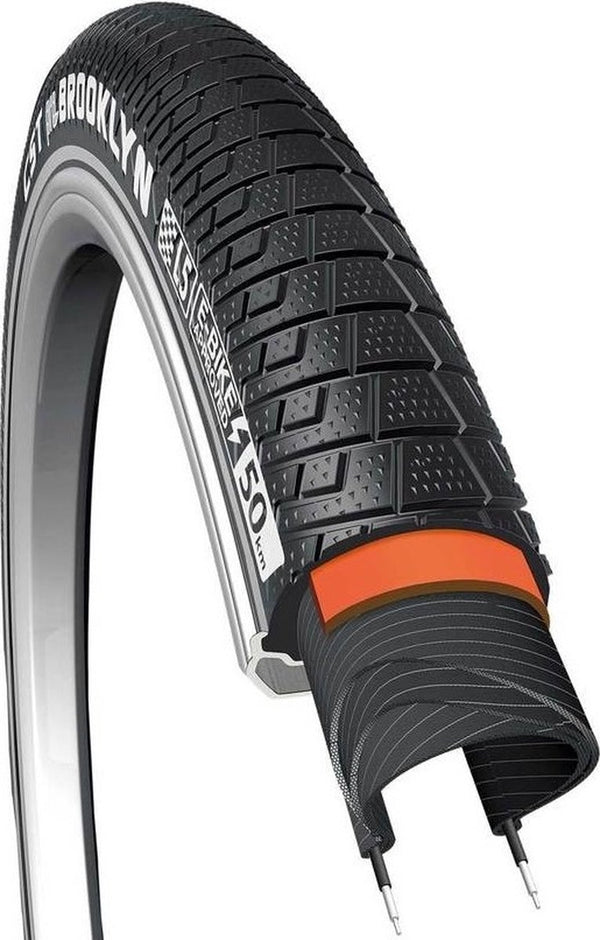 CST wire bead tyre Brooklyn Pro 62-406 +R black