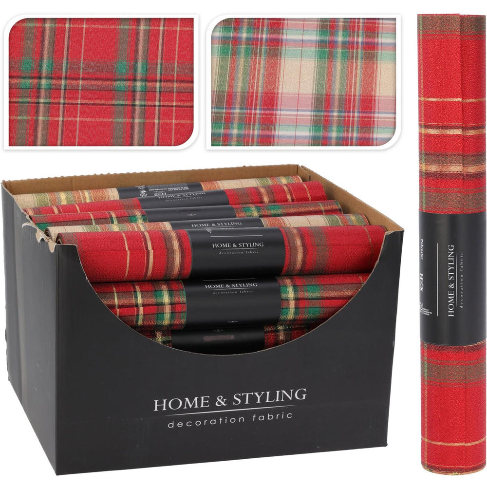 Home styling decostof ruit kerst 28x250cm