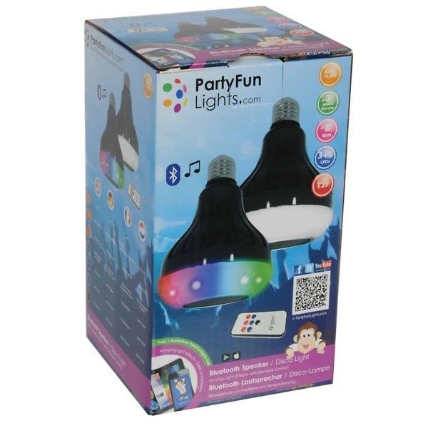 Kotronic party fun lights discolamp met bleutooth speaker