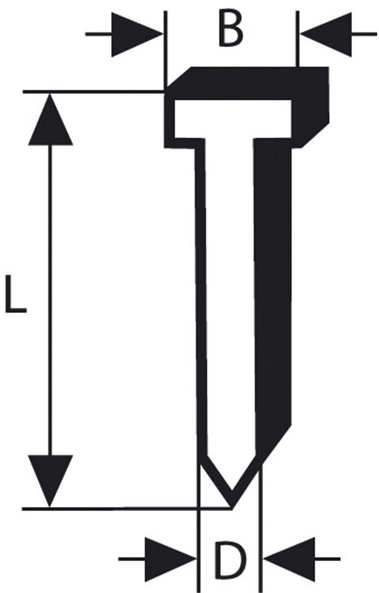 Bosch nagel met verzonken kop sk50 16g