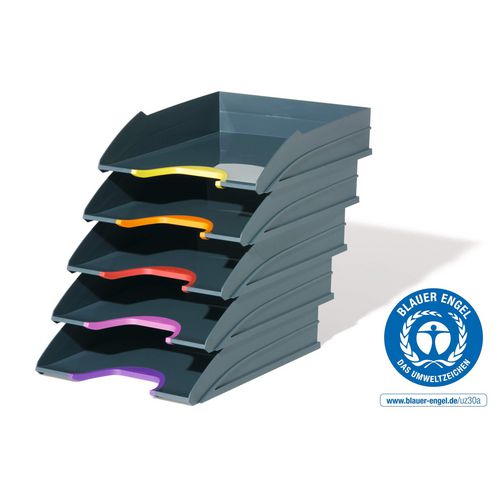 Durable brievenbakjes varicolor 770557 set 5 stuks assorti