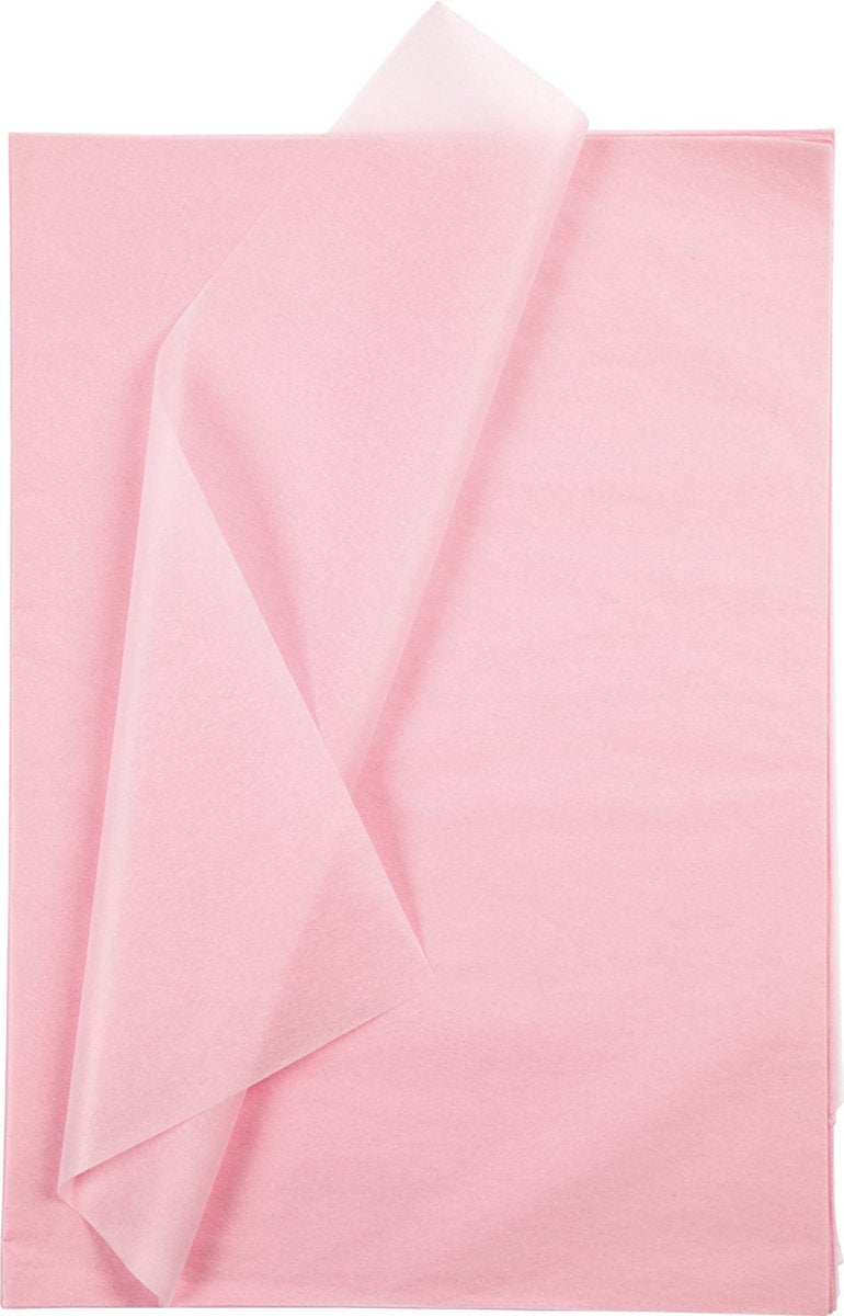 Creativ company tissuepapier lichtroze 10 vellen 14 gr, 50x70cm