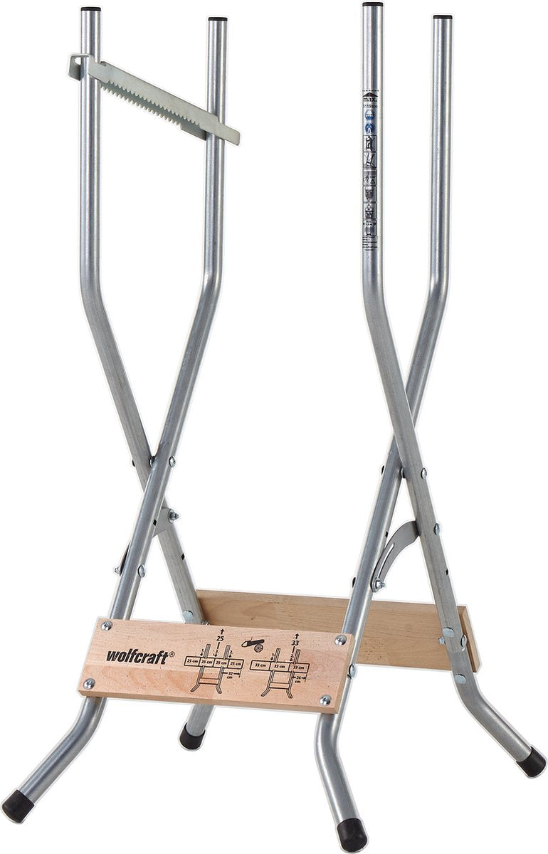 Wolfcraft - professionele zaagbok - voor kettingzaag - hout - stabiele zaagbok voor brandhout - 10 jaar garantie - 5119000