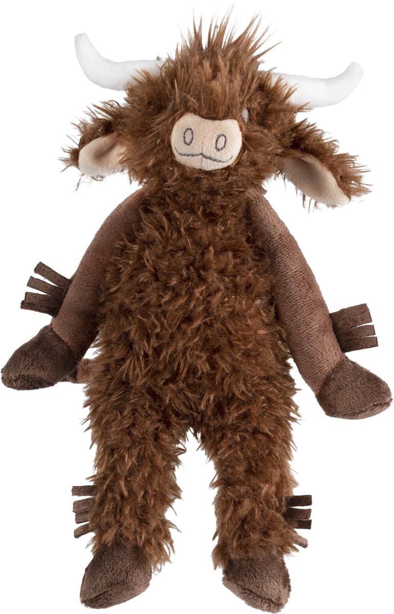 Happy horse hooglander koe cody knuffel 30cm - bruin - baby knuffel