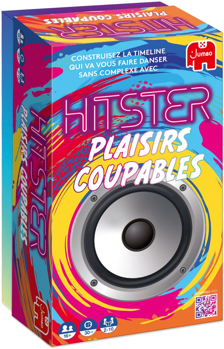 Hitster jumbo - - guilty pleasures fr - franstalig partyspel - actiespel
