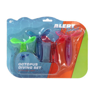 Alert splash duikset octopus 4 delig met licht | 3 stuks