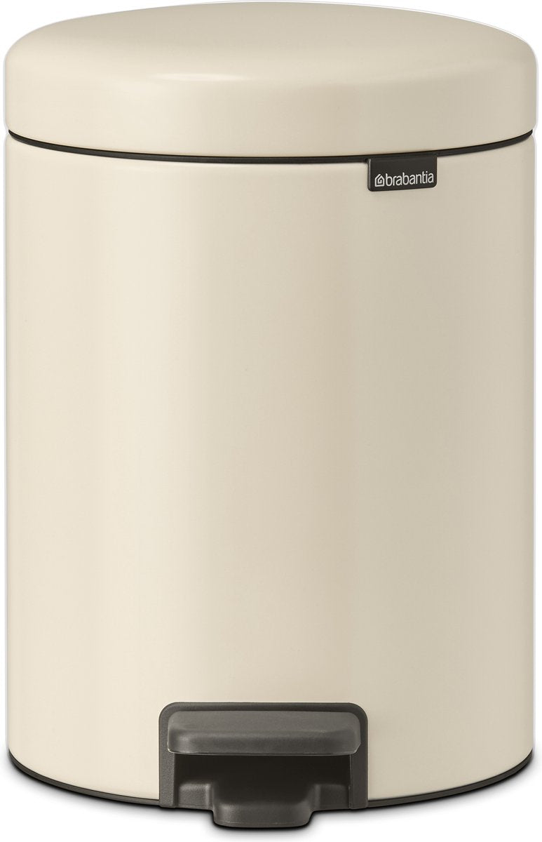 Brabantia newicon prullenbak - 5 liter - badkamer - soft beige