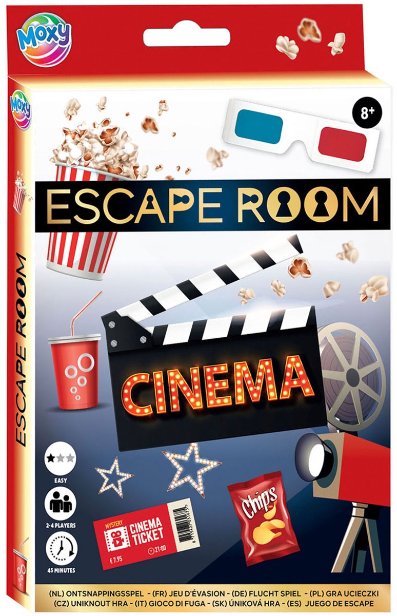 Creatieve knutselgroep escaperoom bioscoop ontsnappingsspel