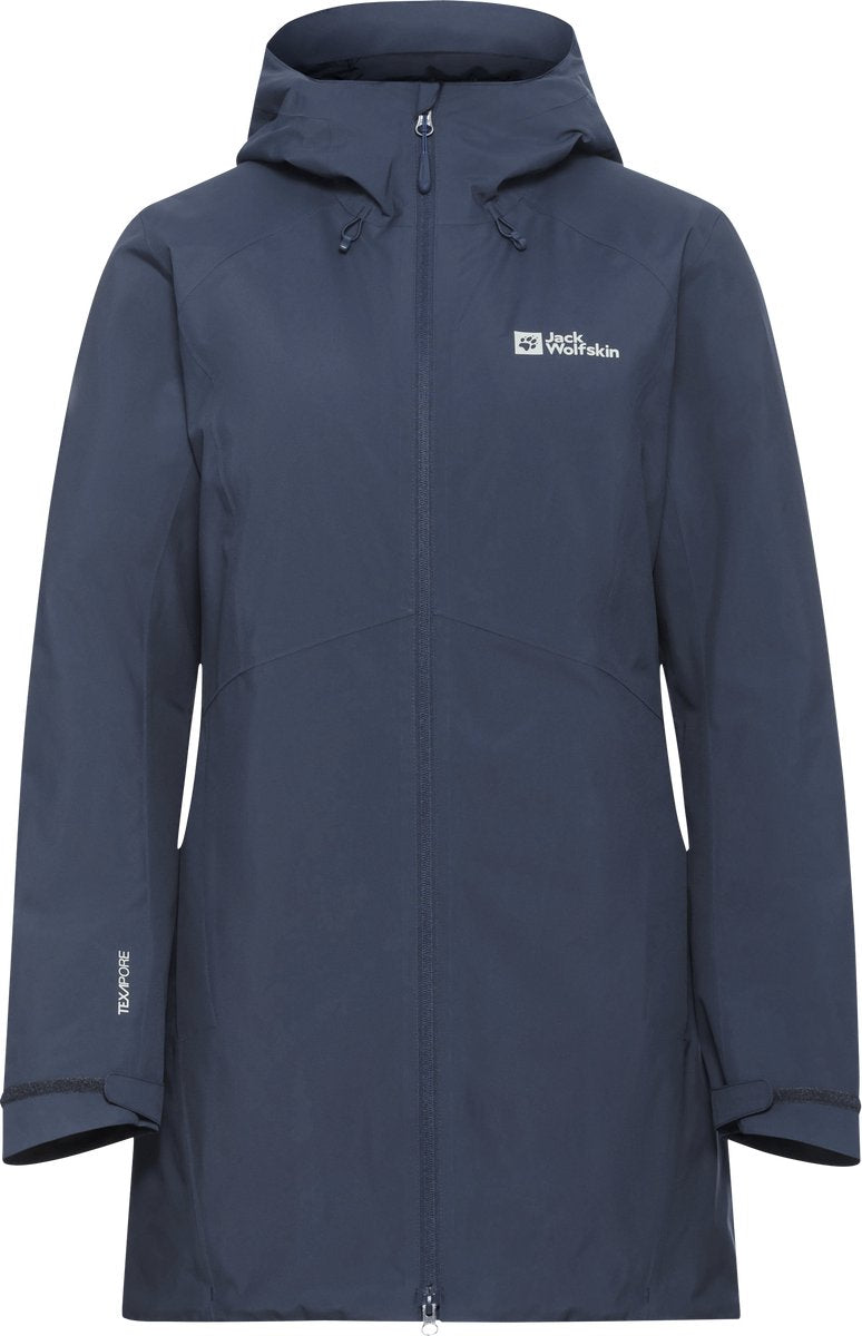 Jack wolfskin heidelstein insulated midnight sky winterjas dames