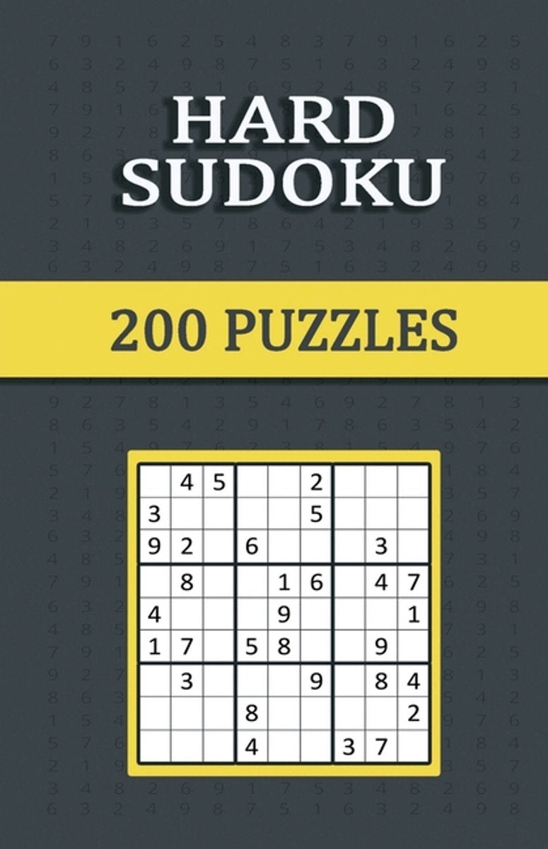 Hard sudoku 200 puzzles