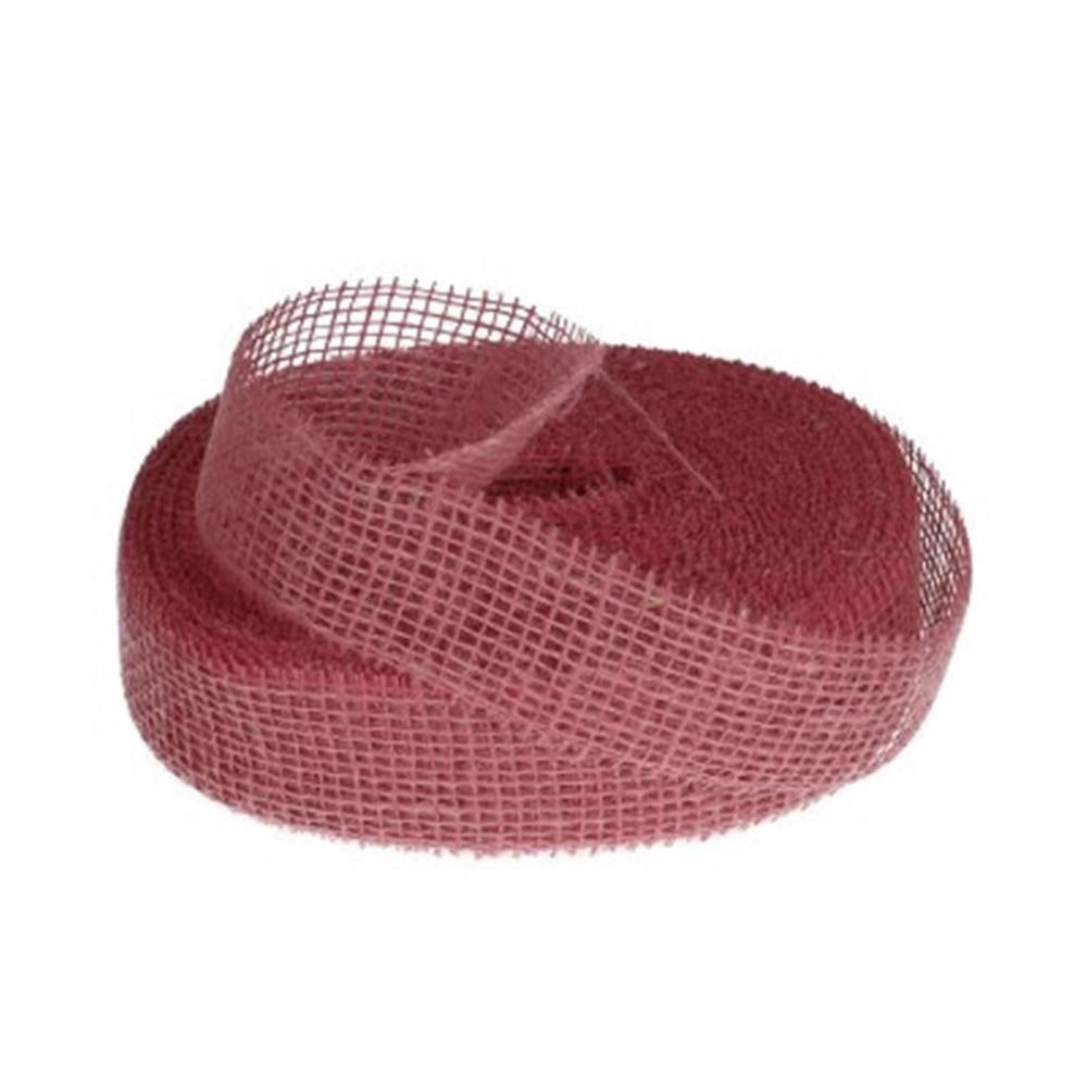 Hbx natural living jute lint 400x5cm roze
