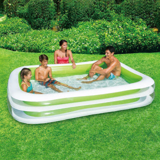Zomergolven zwembad familie deluxe 2-ringen 262 x 175 x 46 cm