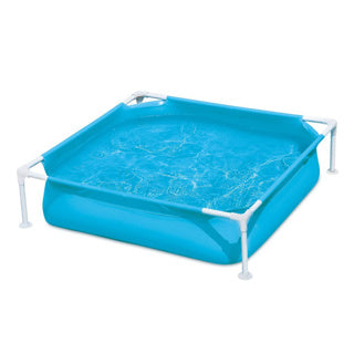 Zomergolven zwembad klein frame 122 x 122 x 30 cm blauw
