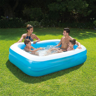 Zomergolven zwembad familie 2-ringen transparant 200 x 150 x 51 cm