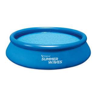 Summer waves opblaasbaar zwembad rond - ⌀366 x 76 cm - zwembaden - inclusief filterpomp - zwembadpomp - filterpatroon