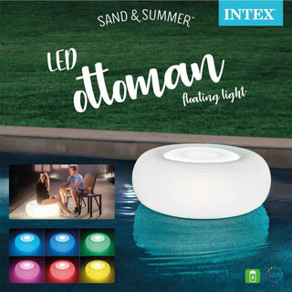 Intex - opblaasbare LED-poef