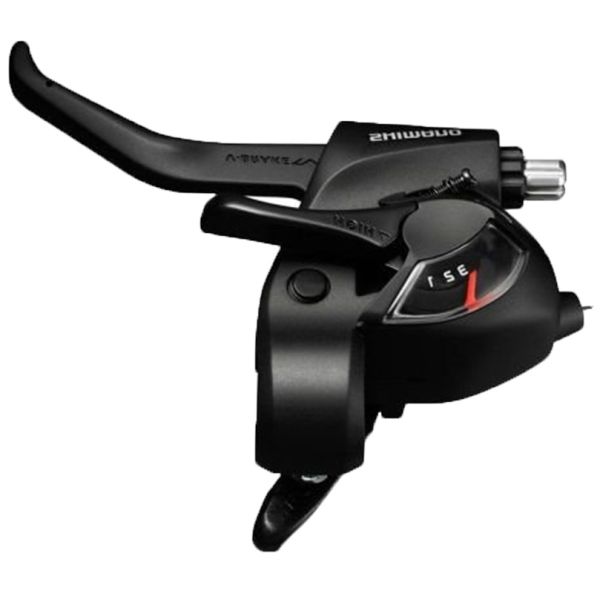 Shimano versteller (links) met remhendel 3 speed tourney st-tx800 - 2-vingers - zwart