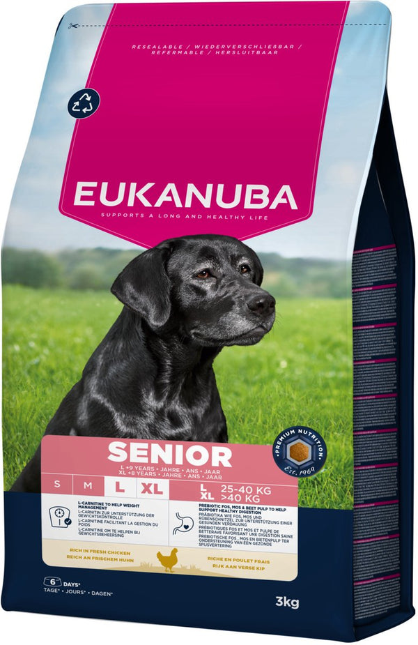 Eukanuba senior large breed kip - hondenbrokken - 3 kg