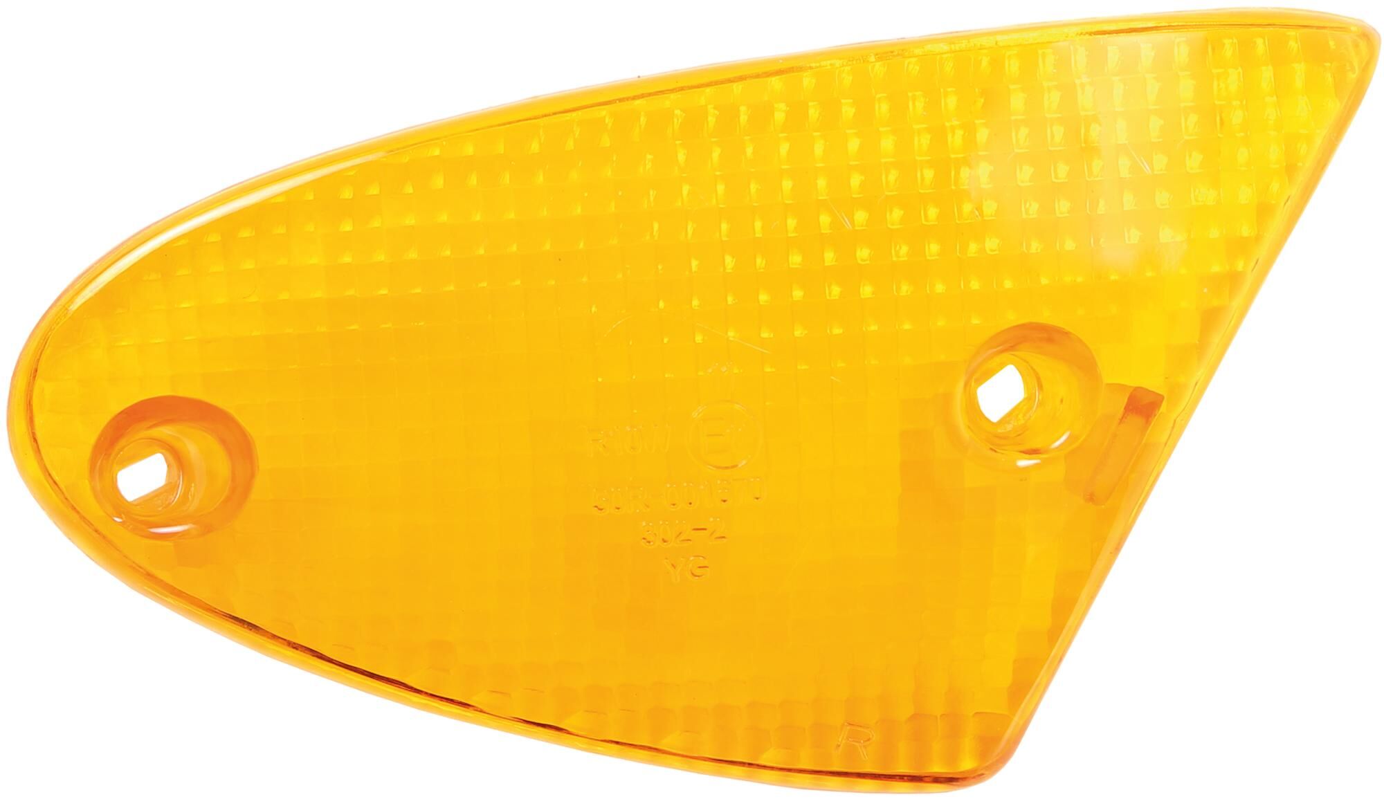 Vparts richtingaanwijzer glas indicator cap front right yellow, 6880