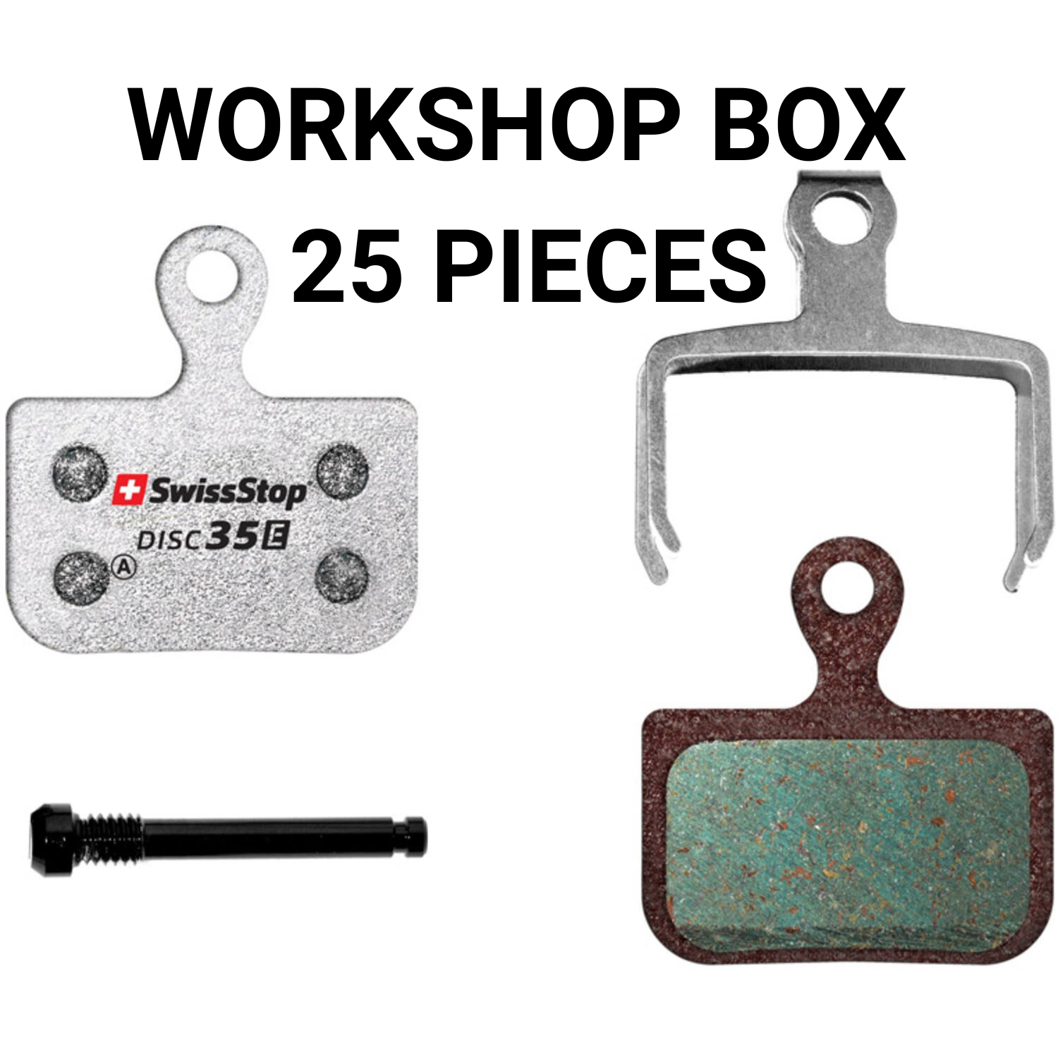 Swissstop - remblokset disc 35 e - sram red axs, force, rival werkplaats verpakking 25 sets