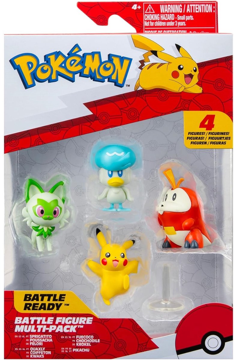 Pokémon pok battle figuren 4er pack gen ix sort.