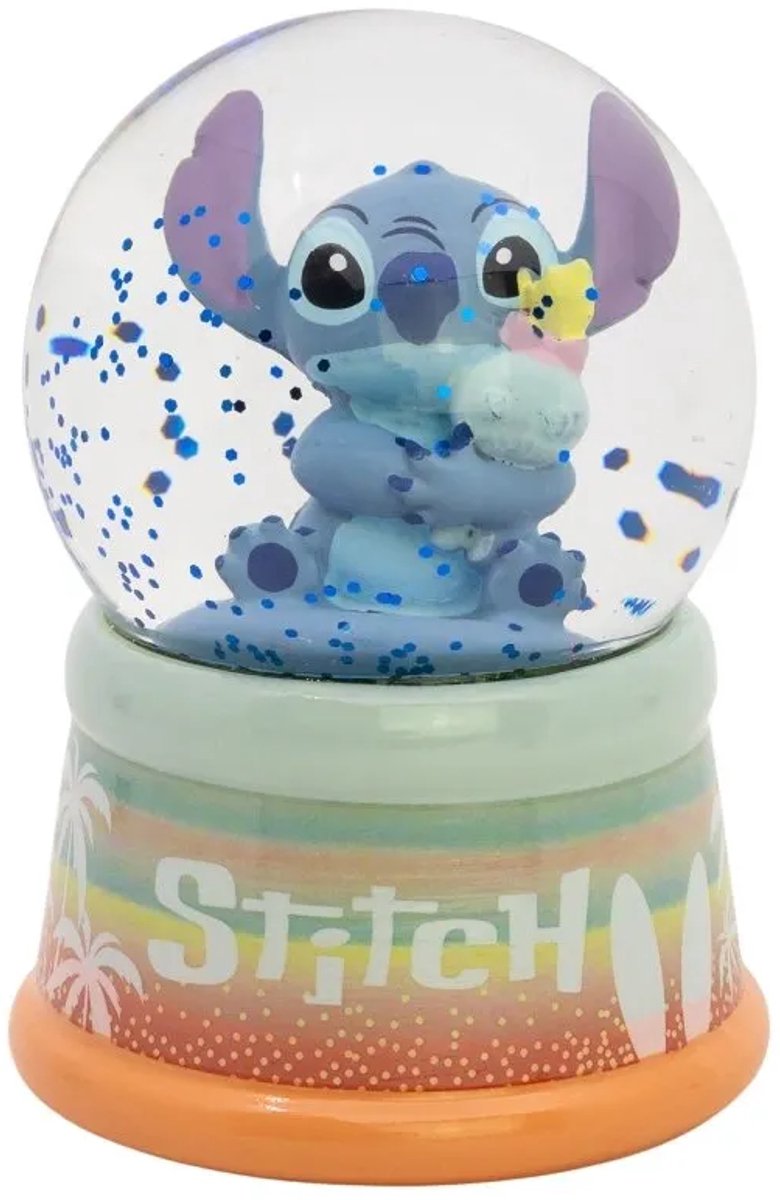 Stor disney stitch glazen sneeuwbol geschenkdoos