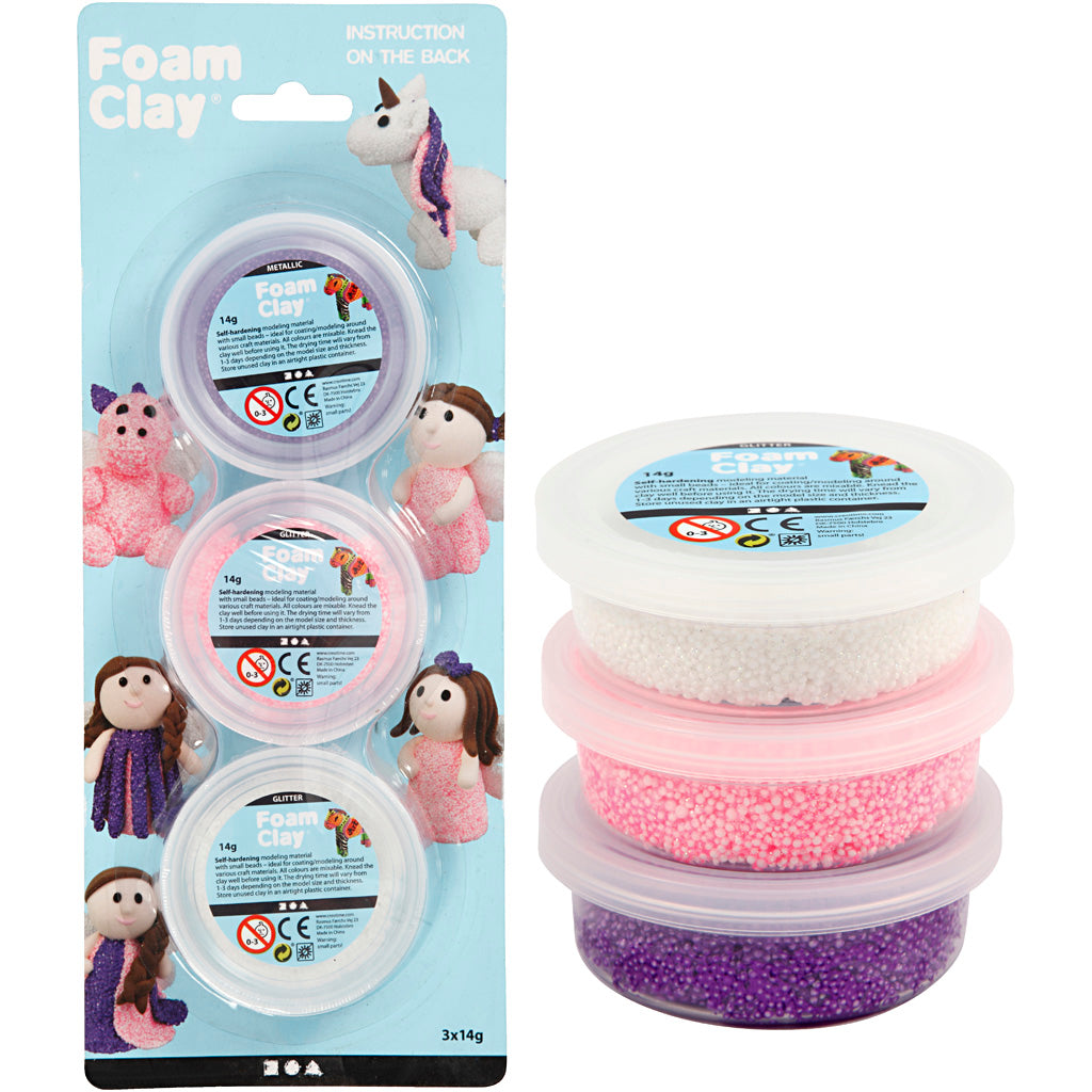 Https: www.cchobby.nl foam-clayr-glitter-metallic-roze-paars-wit-3x14-gr-1-doos