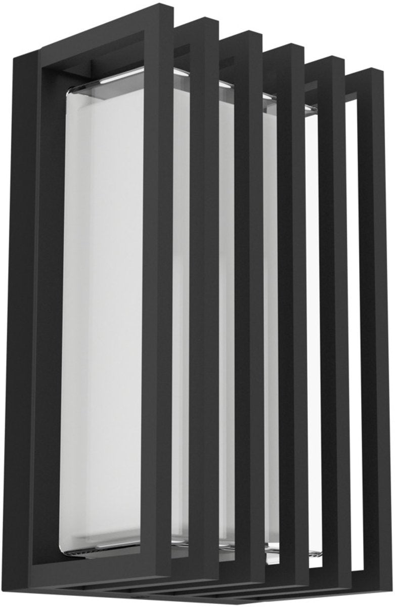 Eglo genovese wandlamp buiten - sensor - 24 cm - zwart helder - instelbaar wit licht (warm, neutraal en daglicht)