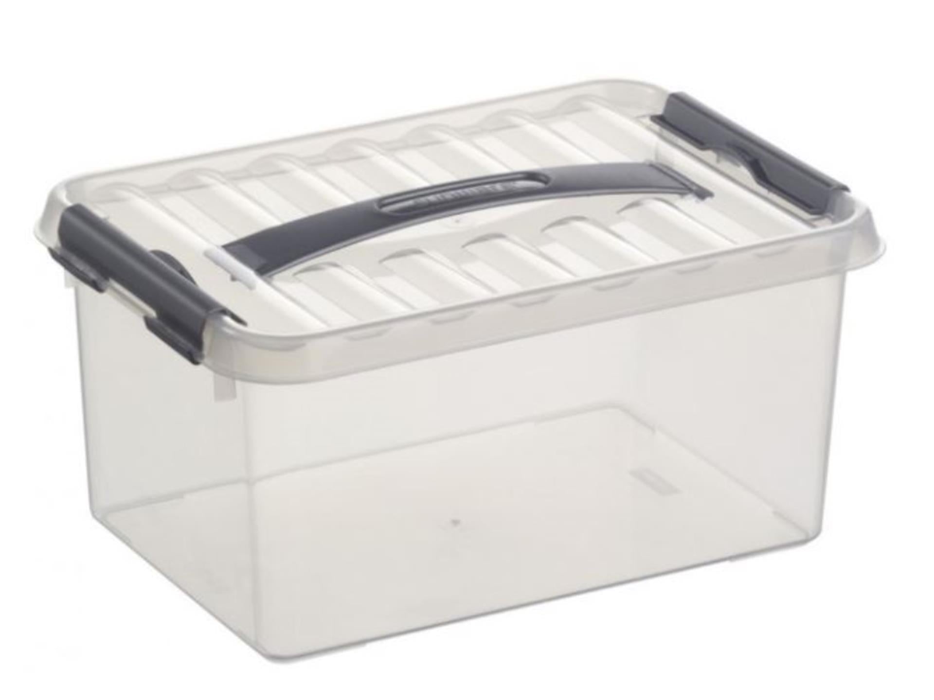 Sunware q-line opbergbox 6 liter transparant 30x20x14cm