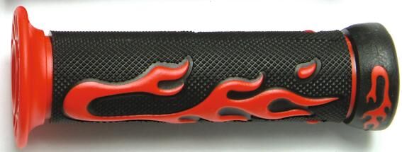 Vparts rubber handvat flamme pr. retaining loops red tnt flame decor, 623rj