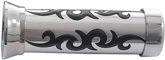 One rubber handvat tribal pr. retaining loop triba chrome-black