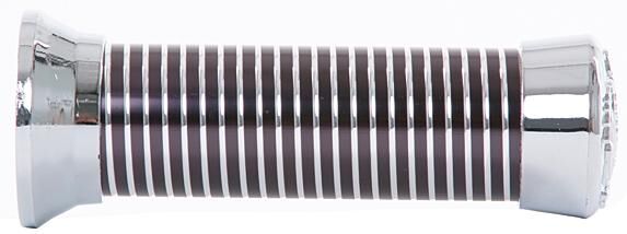 Vicma rubber handvat rubber grip chrome with black rings