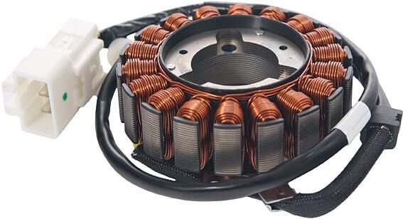 One anchor plates 18 coils