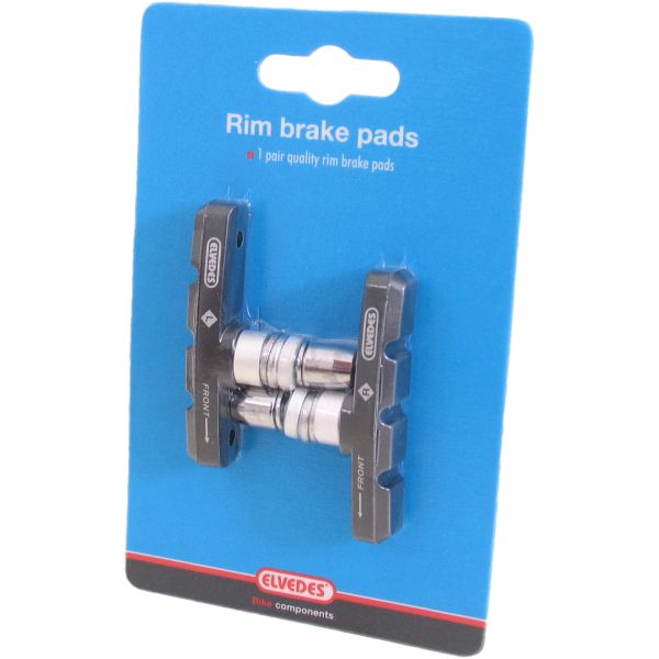 remblokken V-brake 60 x 14 mm zwart 2 stuks