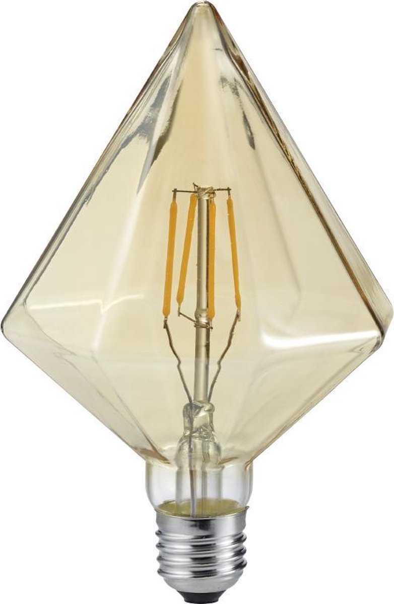 Trio kristall - lichtbronnen - amber - incl. 1x e27 4 w -