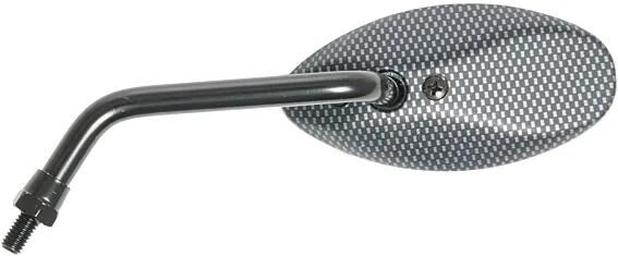 Bailey spiegel mirrors left, universal carbon, oval