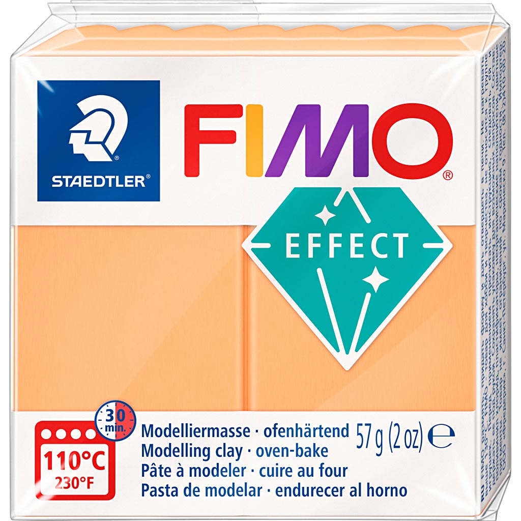 FIMO Effect Boetseerklei Neon Oranje, 57gr