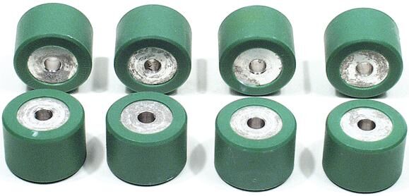 Polini variomatic gewicht roller core set 28x20 mm, 28.2 gr, 8 pcs.