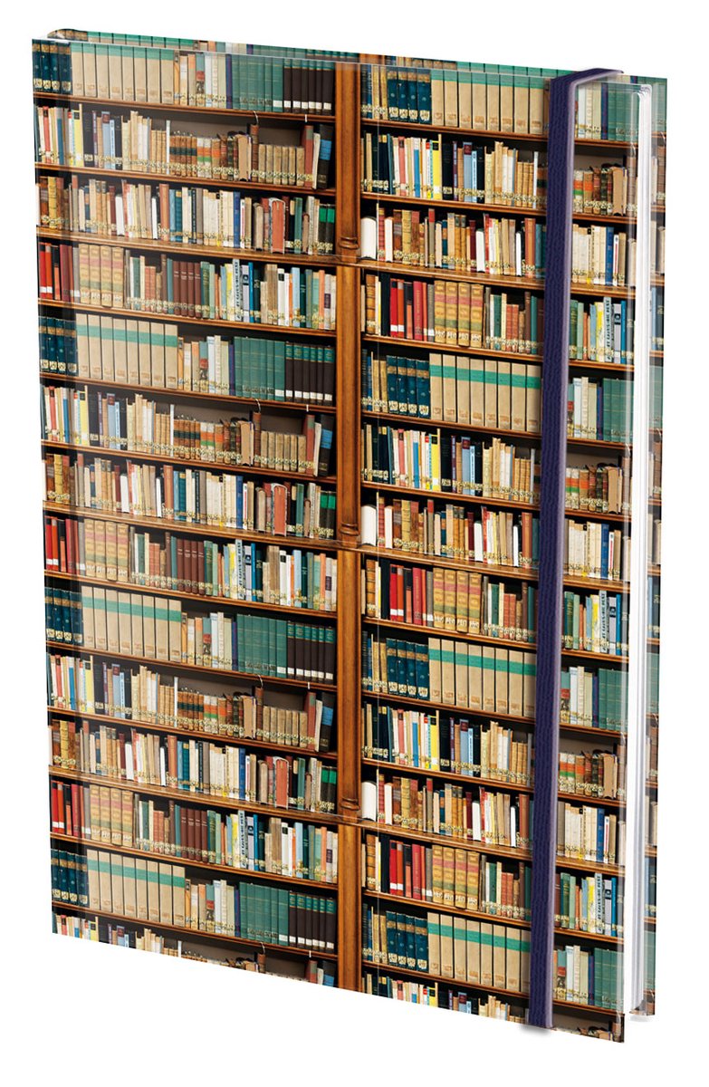 Peter pauper notitieboek a6, harde kaft: boeken, die klosterbibliothek, maria laach