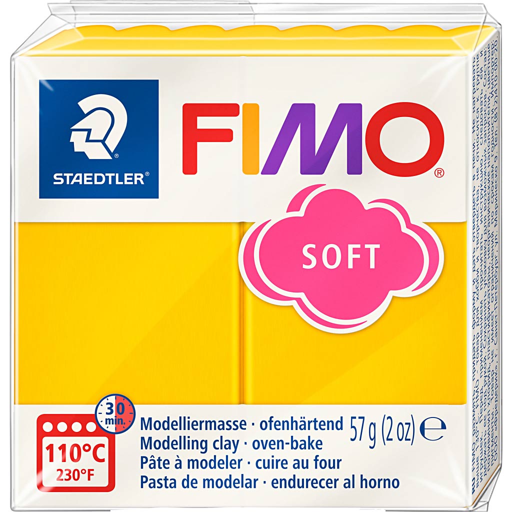 Fimo® soft, sun yellow, 57 gr 1 doos