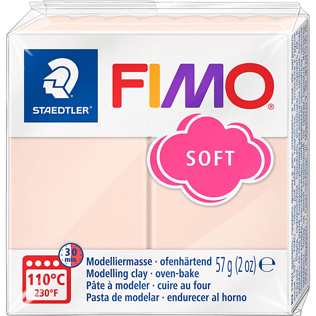 Fimo® soft, licht beige, 57 gr 1 doos