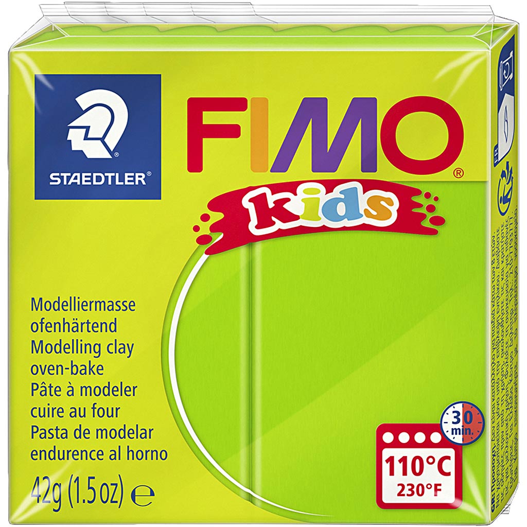 FIMO Kids Boetseerklei Lichtgroen, 42gr