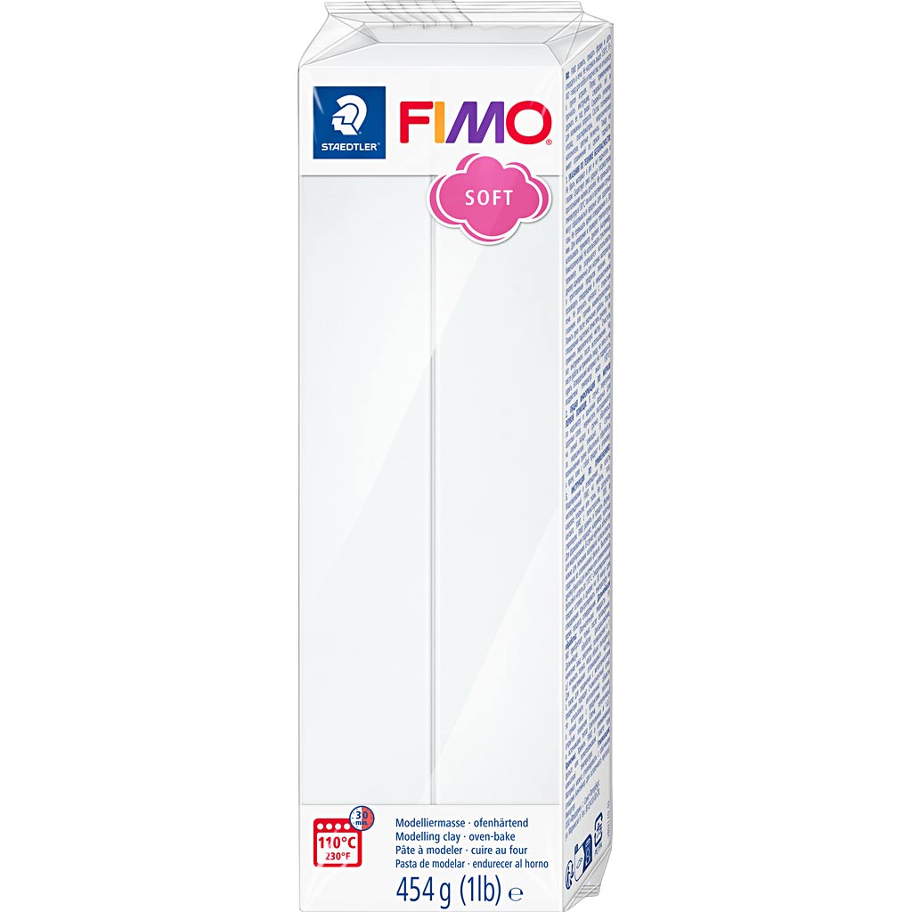 Fimo® soft, wit, 454 gr 1 doos